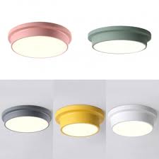 Third Gear Round Led Flush Ceiling Light Simple Style Acrylic Flush Mount Light For Child Bedroom Takeluckhome Com