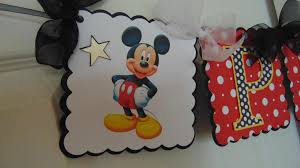Mickey Mouse Happy Birthday Name Banner