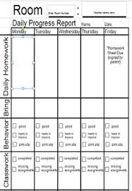 Daily Homework And Behavior Chart
