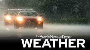 ncdot warns public that heavy rainfall