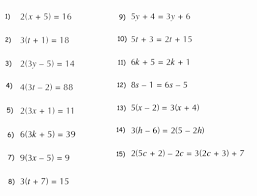 Metric to metric conversion worksheets. Distributive Property With Variables Worksheet Beautiful Solving Equations With Distributive Prop Algebra Worksheets Solving Equations Solving Linear Equations