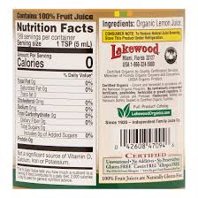 lakewood organic pure lemon juice 32
