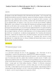 Lecture linéaire La guerre, Les Caractères, La Bruyère | Lectures Français  | Docsity
