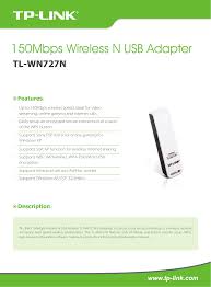 Download the latest version of the tp link tl wn727n driver for your computer's operating system. Tp Link Tl Wn727n V4 Data Sheet 4 0