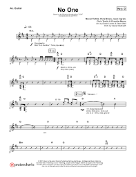 no one acoustic guitar sheet pdf