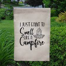 Funny Camping Garden Flag Campground