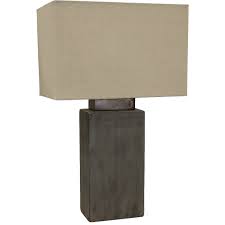 cement indoor outdoor table lamp with