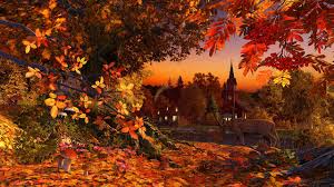 autumn landscape 3d desktop wallpapers
