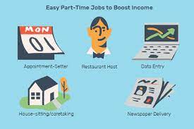 easy part time jobs to boost your income
