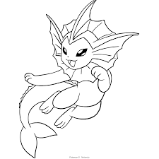 816 x 1056 gif 27 кб. Vaporeon Coloring Page Free Coloring Library
