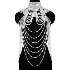 shoulder chain bra top body jewelry