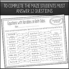 Solving Equations With Variables On