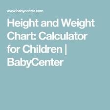 Growth Chart Baby Height And Weight Tracker Babycenter