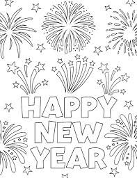 new year coloring pages for 2024