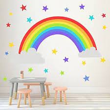Rainbow Room Kids Nursery Wall Decals