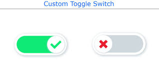 custom toggle switch with html css