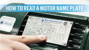 How To Read A Motor Nameplate