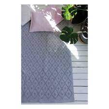 naco diamond wool rug light grey