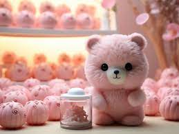 pink teddy bear hd 8k vector