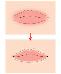 apply attractive lips bang paint