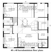 40 X 40 Barndominium Floor Plans
