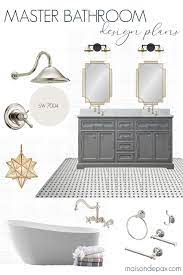 We're so ready to get the bathroom remodel show on the road already! Classic Master Bathroom Design Plans Maison De Pax