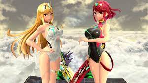 Pyra/Mythra NEW Swimsuit Outfits in Super Smash Bros. Ultimate! - YouTube
