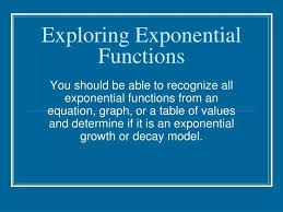 Ppt Exploring Exponential Functions