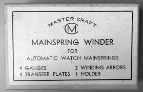 master craft mainspring winder
