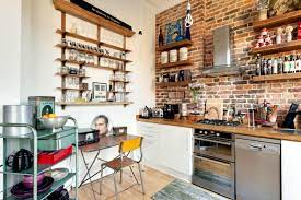 Brick Wall In Kitchen Interior Design