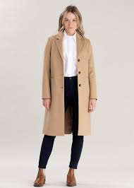 Gant Wool Tailored Coat Ladies From