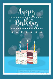 cake candles birthday blue background cl