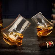 Set Of 2 Unique Engraved Whiskey