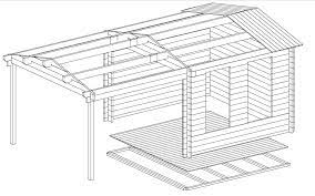 Summer House With Canopy Nora E 9m²
