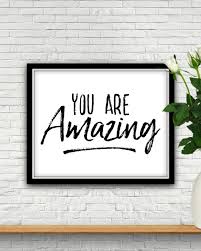 You Are Amazing Motivational Wall Decor