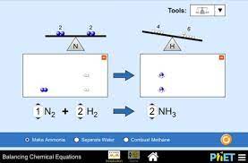 balancing chemical equations screenshot