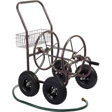 four wheel puch hose cart