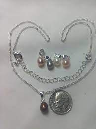 NVC Interchangeable Cultured Pearl Necklace Set Peace, Believe,Love, Hope,  Faith | eBay