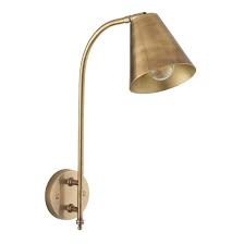 61448 001 Antique Brass Long Arm Wall Lamp