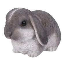 Baby Lopped Eared Rabbit Resin Ornament