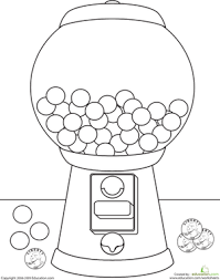 Mystery machine scooby doo coloring pages. Color The Gumball Machine Worksheet Education Com