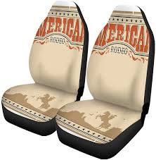 Car Seat Covers Cowboy Wild West Rodeo