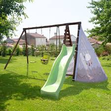 Soulet Camelia Wooden Swing Set With