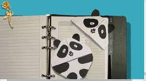 Page De Garde Cahier Journal Panda - Origami facile : 📑 Marque page 🐼 Panda - YouTube