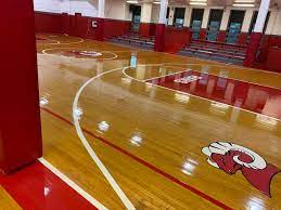 sports arena gym floors refinishing