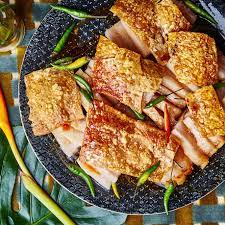 filipino style roast pork belly with
