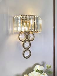Dressing Room Large Crystal Wall Lamp