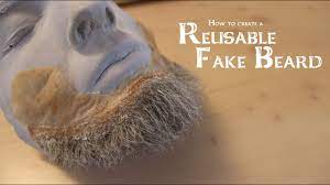 how to create a reusable fake beard