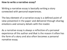 narrative essay ppt how to write a narrative essay