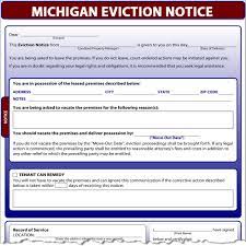 michigan eviction notice simplifyem com